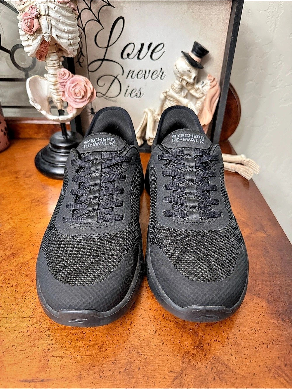 Skechers Hands Free Slip-ins: GO WALK Flex Black Sneakers Grand Gentry